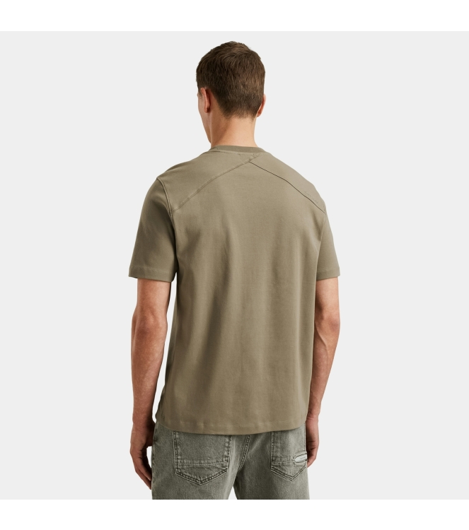 Cast Iron Short sleeve r-neck regular fit in 8025 Blindle