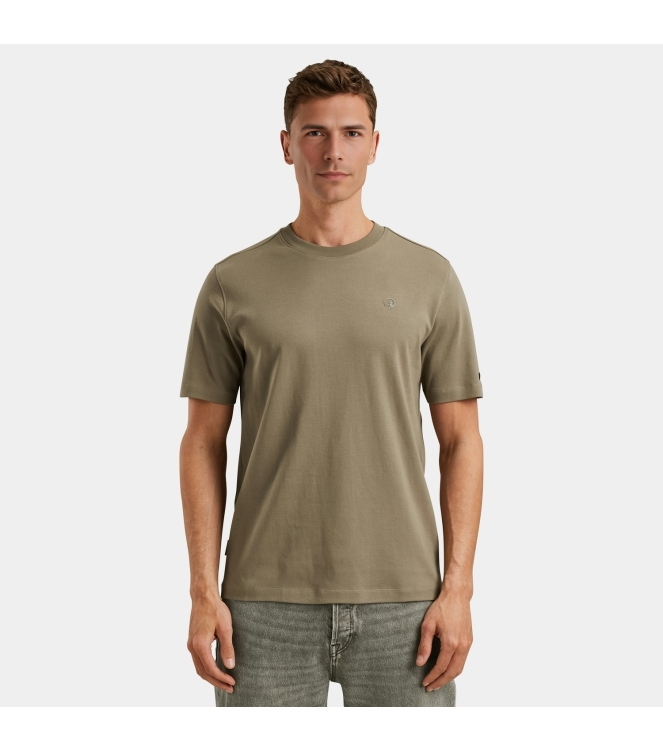 Cast Iron Short sleeve r-neck regular fit in 8025 Blindle