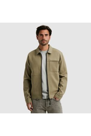 Cast Iron Zip jacket interlock sweat 8025 Brindle
