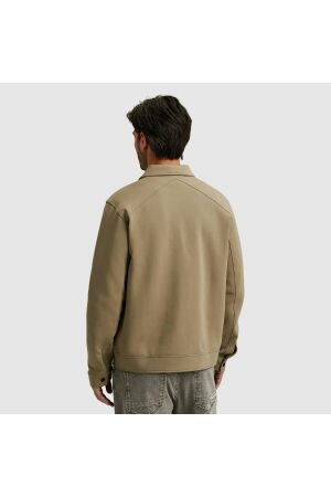 Cast Iron Zip jacket interlock sweat 8025 Brindle