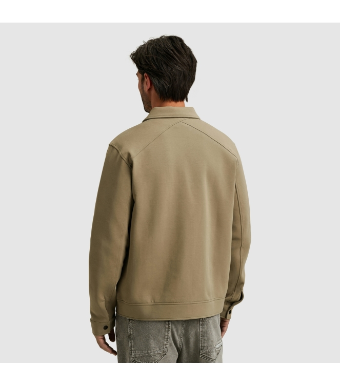Cast Iron Zip jacket interlock sweat 8025 Brindle