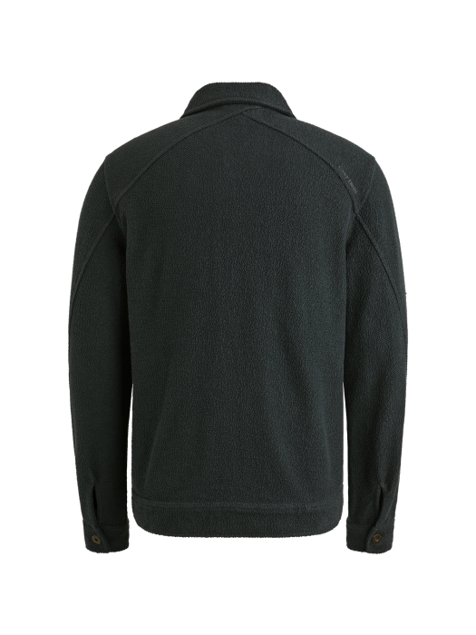 Cast Iron Button jacket frontloop terry 5442 Sea storm