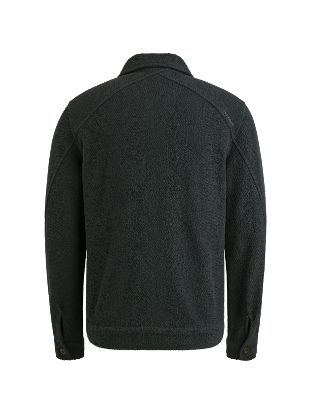 Cast Iron Button jacket frontloop terry 5442 Sea storm