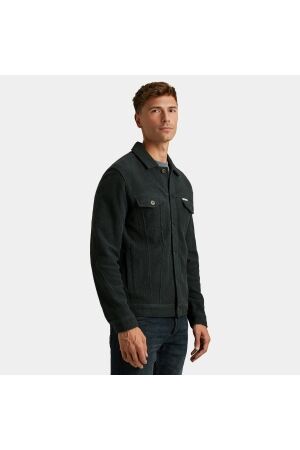 Cast Iron Button jacket frontloop terry 5442 Sea storm
