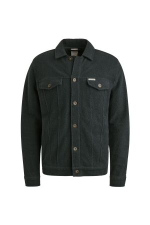 Cast Iron Button jacket frontloop terry 5442 Sea storm