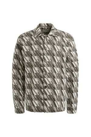 Cast Iron LONG SLEEVE SHIRT Tech Jacquard 9001 Vaporous gray