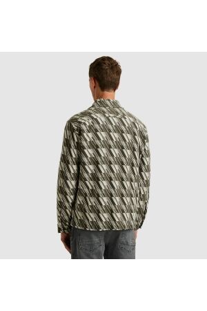 Cast Iron LONG SLEEVE SHIRT Tech Jacquard 9001 Vaporous gray
