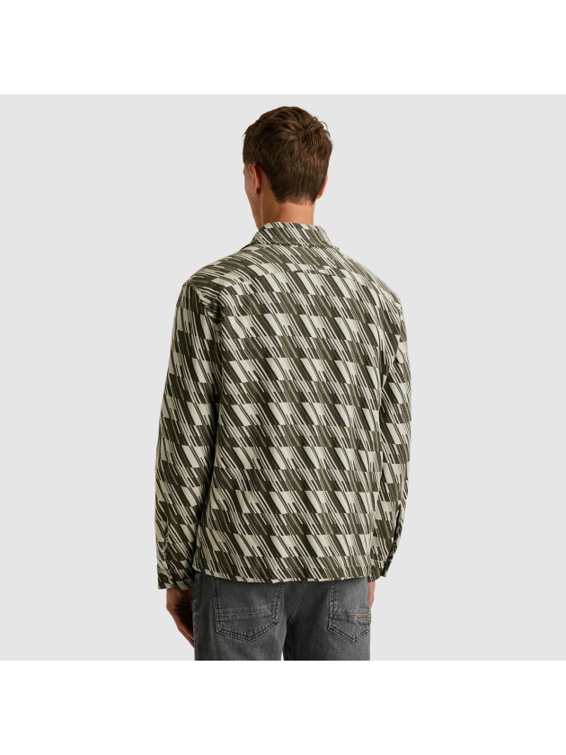 Cast Iron LONG SLEEVE SHIRT Tech Jacquard 9001 Vaporous gray
