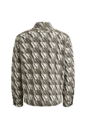 Cast Iron LONG SLEEVE SHIRT Tech Jacquard 9001 Vaporous gray