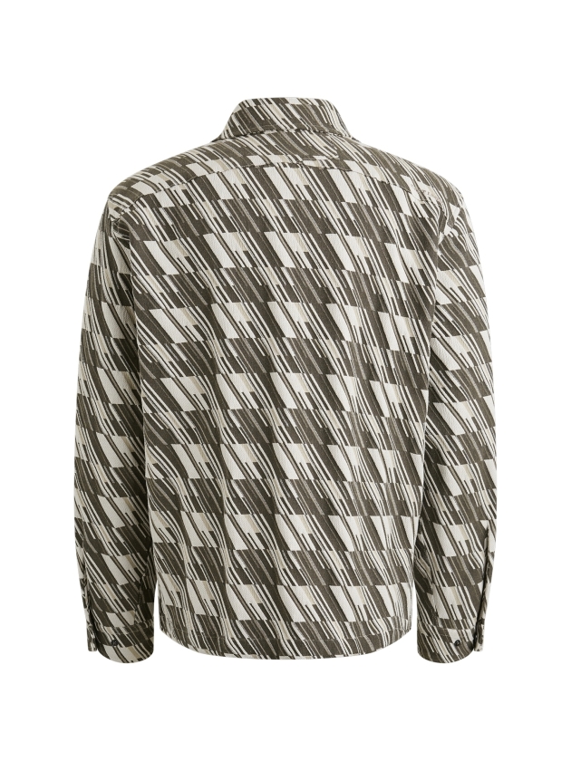 Cast Iron LONG SLEEVE SHIRT Tech Jacquard 9001 Vaporous gray