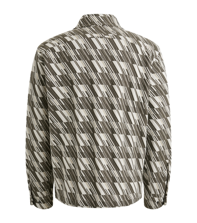 Cast Iron LONG SLEEVE SHIRT Tech Jacquard 9001 Vaporous gray