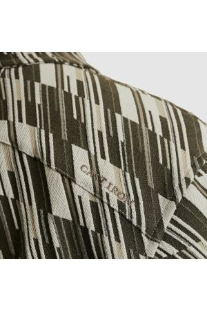 Cast Iron LONG SLEEVE SHIRT Tech Jacquard 9001 Vaporous gray
