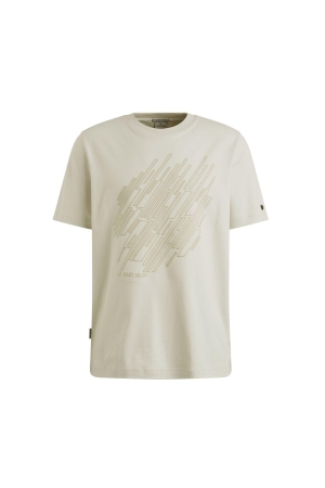Cast Iron Short sleeve r-neck regular fit in 9001 Vaporous gray