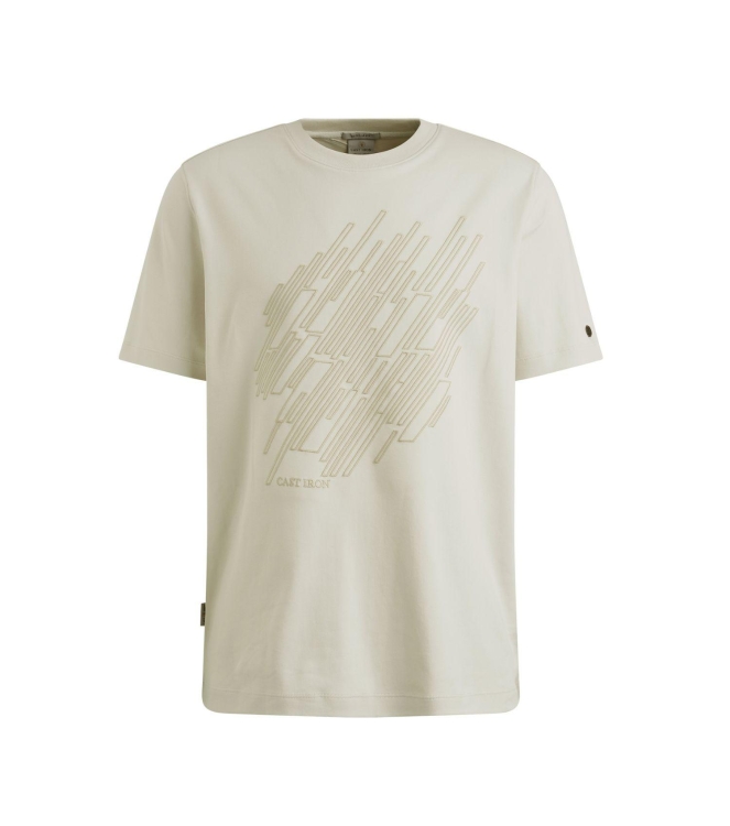 Cast Iron Short sleeve r-neck regular fit in 9001 Vaporous gray