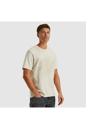 Cast Iron Short sleeve r-neck regular fit in 9001 Vaporous gray