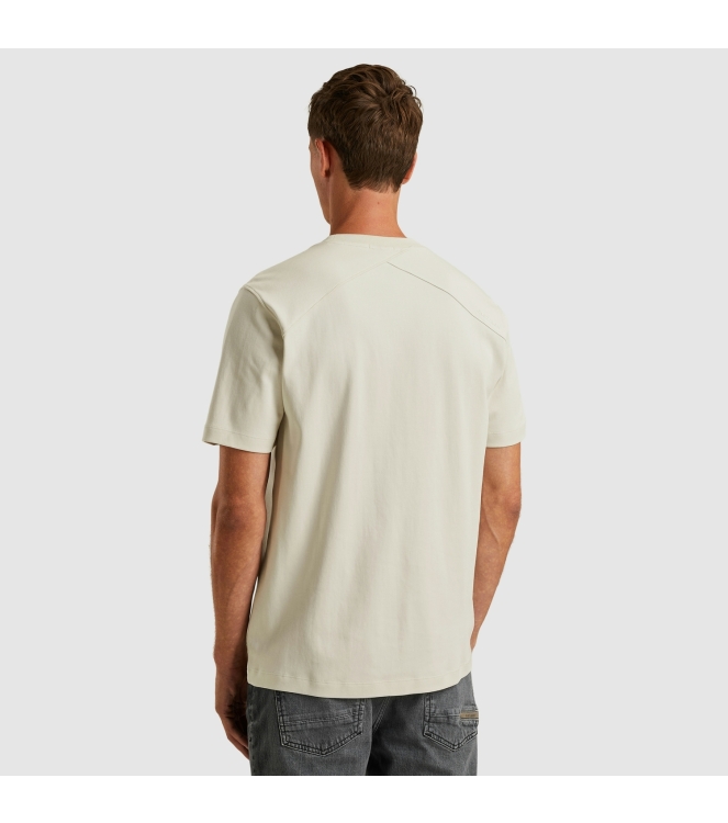 Cast Iron Short sleeve r-neck regular fit in 9001 Vaporous gray