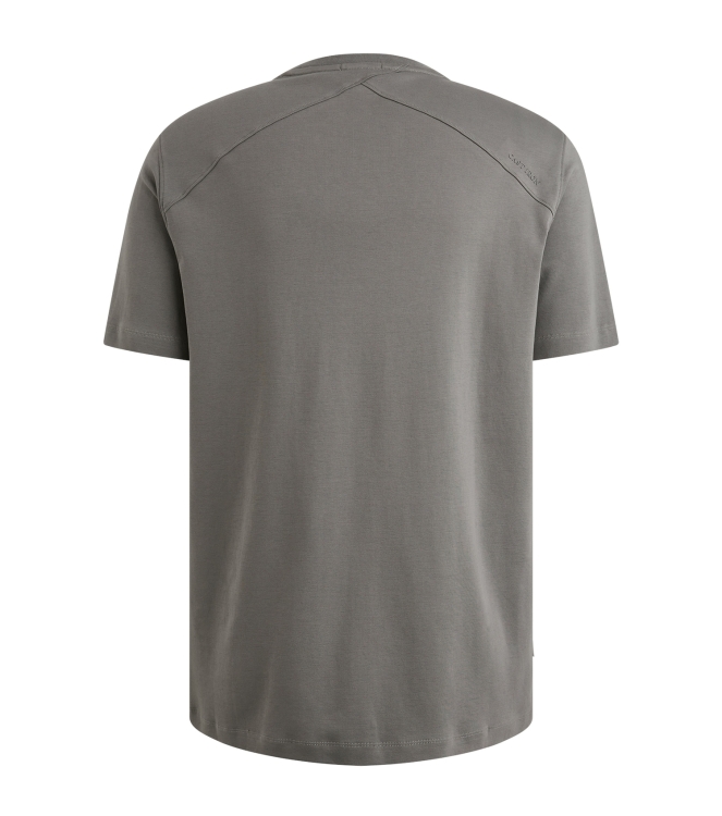 Cast Iron Short sleeve r-neck regular fit in 9133 Granite gray