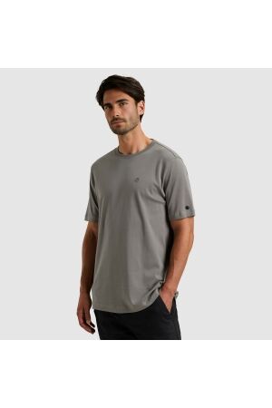 Cast Iron Short sleeve r-neck regular fit in 9133 Granite gray
