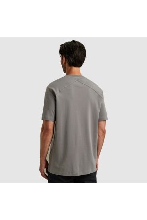Cast Iron Short sleeve r-neck regular fit in 9133 Granite gray