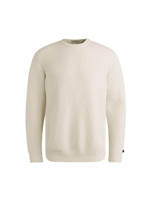 Cast Iron Crewneck regular fit cotton stretc 9001 Vaporous gray