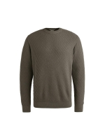 Cast Iron Crewneck regular fit cotton stretc 9133 Granite gray