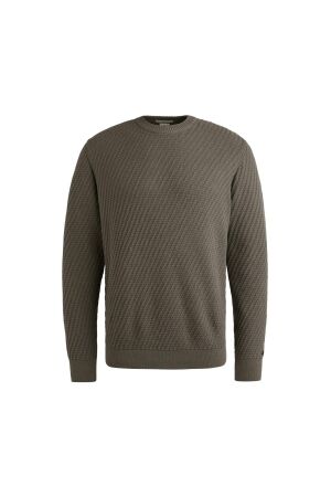Cast Iron Crewneck regular fit cotton stretc 9133 Granite gray