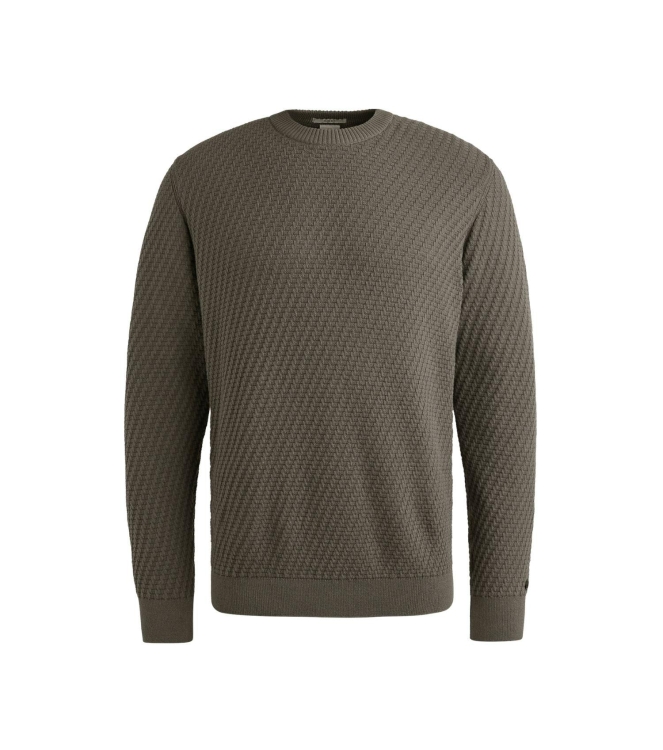 Cast Iron Crewneck regular fit cotton stretc 9133 Granite gray