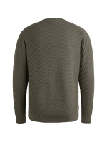 Cast Iron Crewneck regular fit cotton stretc 9133 Granite gray