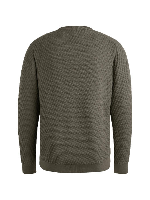 Cast Iron Crewneck regular fit cotton stretc 9133 Granite gray