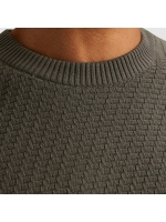 Cast Iron Crewneck regular fit cotton stretc 9133 Granite gray