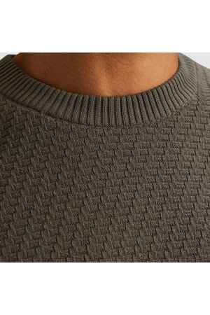 Cast Iron Crewneck regular fit cotton stretc 9133 Granite gray