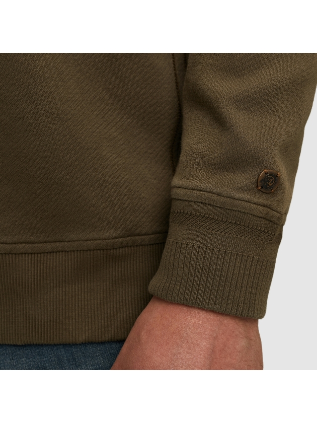 Cast Iron Long sleeve r-neck regular fit twi 6444 Crocodile