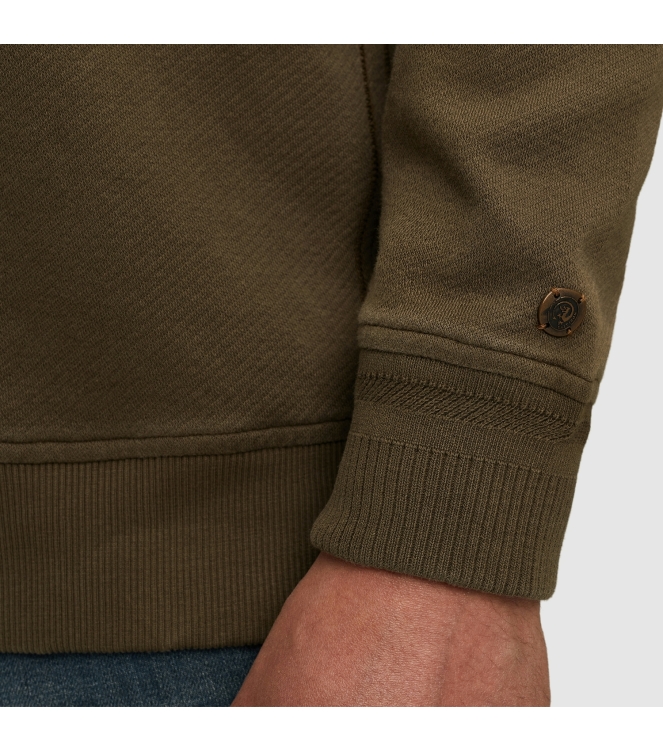 Cast Iron Long sleeve r-neck regular fit twi 6444 Crocodile