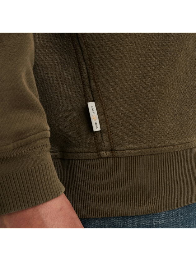 Cast Iron Long sleeve r-neck regular fit twi 6444 Crocodile