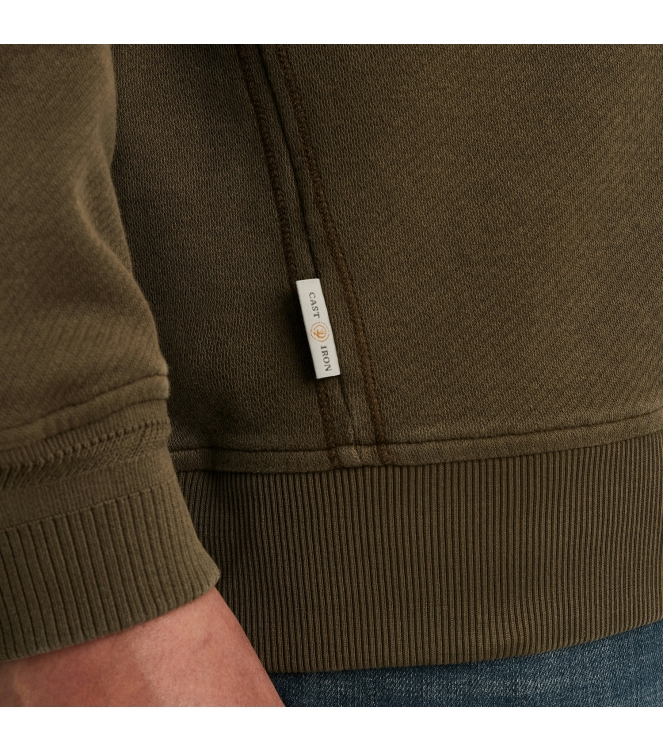 Cast Iron Long sleeve r-neck regular fit twi 6444 Crocodile