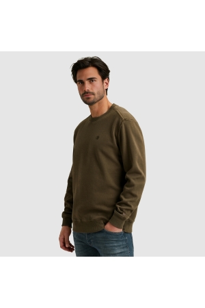 Cast Iron Long sleeve r-neck regular fit twi 6444 Crocodile