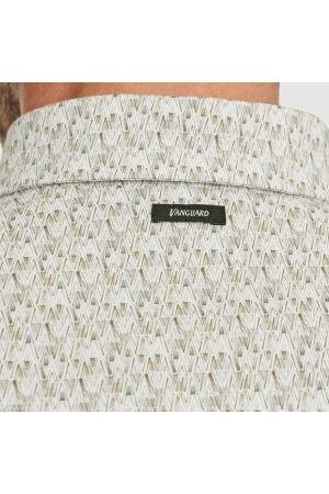 Vanguard Long Sleeve Shirt Print on Poplin 7003 Bright white