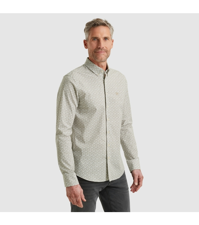 Vanguard Long Sleeve Shirt Print on Poplin 7003 Bright white