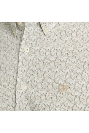 Vanguard Long Sleeve Shirt Print on Poplin 7003 Bright white