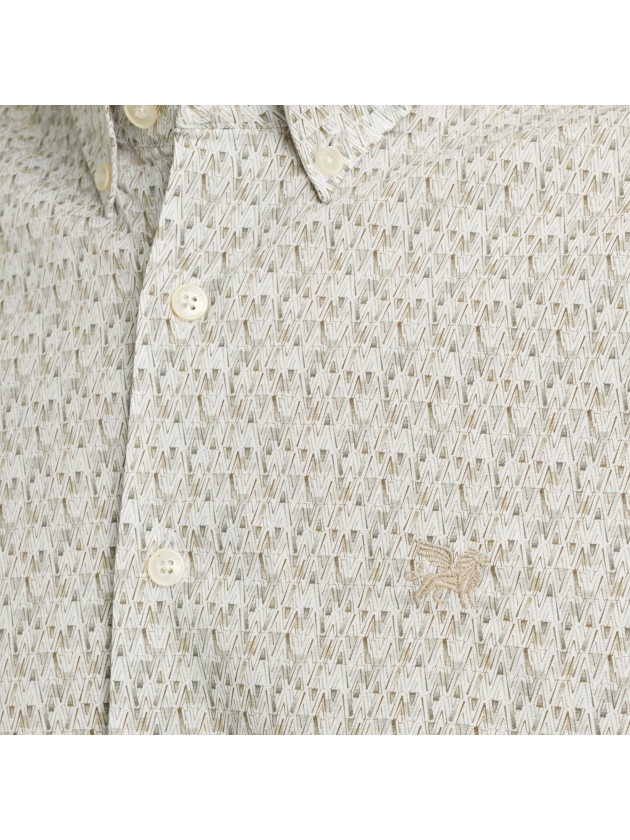 Vanguard Long Sleeve Shirt Print on Poplin 7003 Bright white