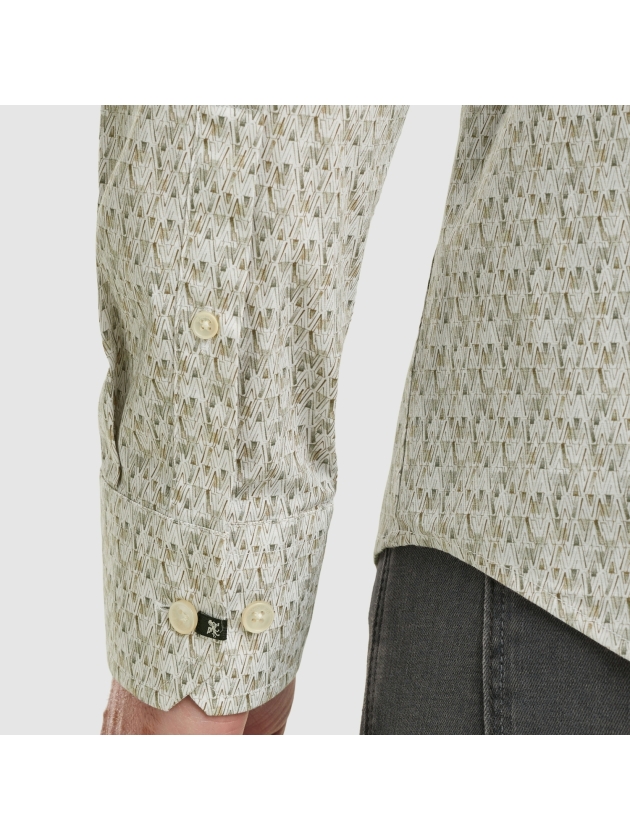 Vanguard Long Sleeve Shirt Print on Poplin 7003 Bright white