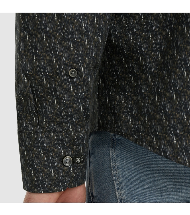 Vanguard Long Sleeve Shirt Print on Poplin 5073 Sky captain