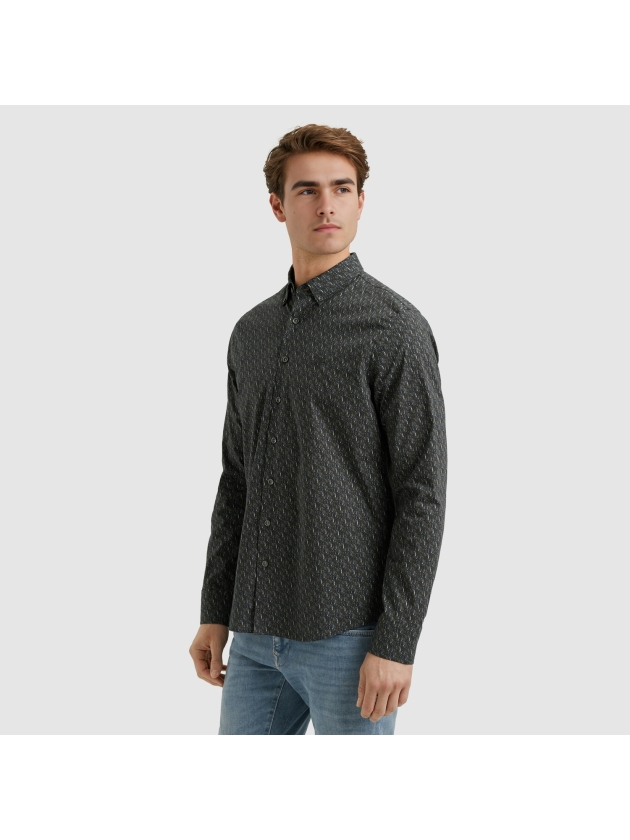 Vanguard Long Sleeve Shirt Print on Poplin 5073 Sky captain
