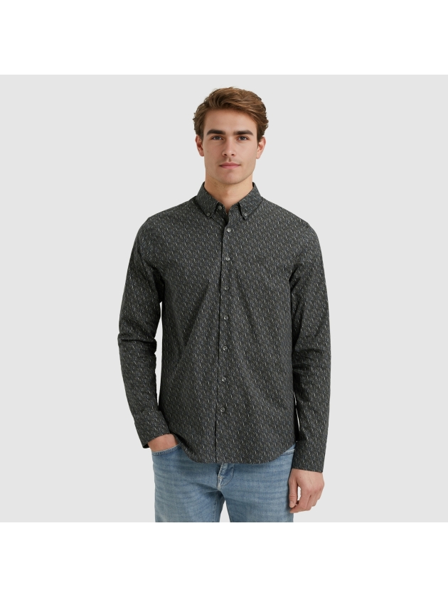 Vanguard Long Sleeve Shirt Print on Poplin 5073 Sky captain