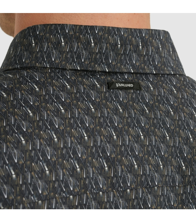 Vanguard Long Sleeve Shirt Print on Poplin 5073 Sky captain