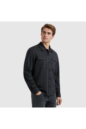Vanguard LONG SLEEVE SHIRT Check Tech blend 5073 Sky captain
