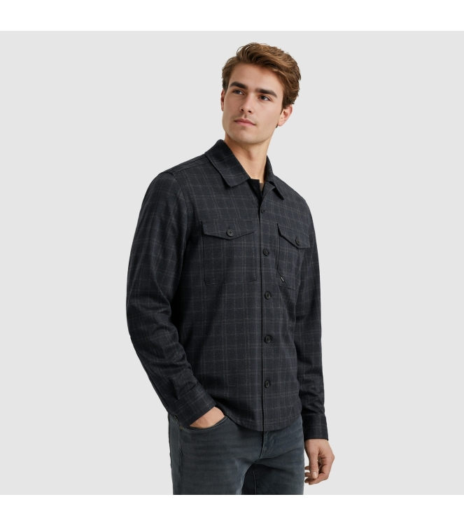 Vanguard LONG SLEEVE SHIRT Check Tech blend 5073 Sky captain