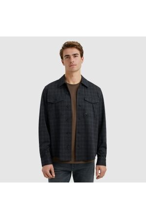 Vanguard LONG SLEEVE SHIRT Check Tech blend 5073 Sky captain