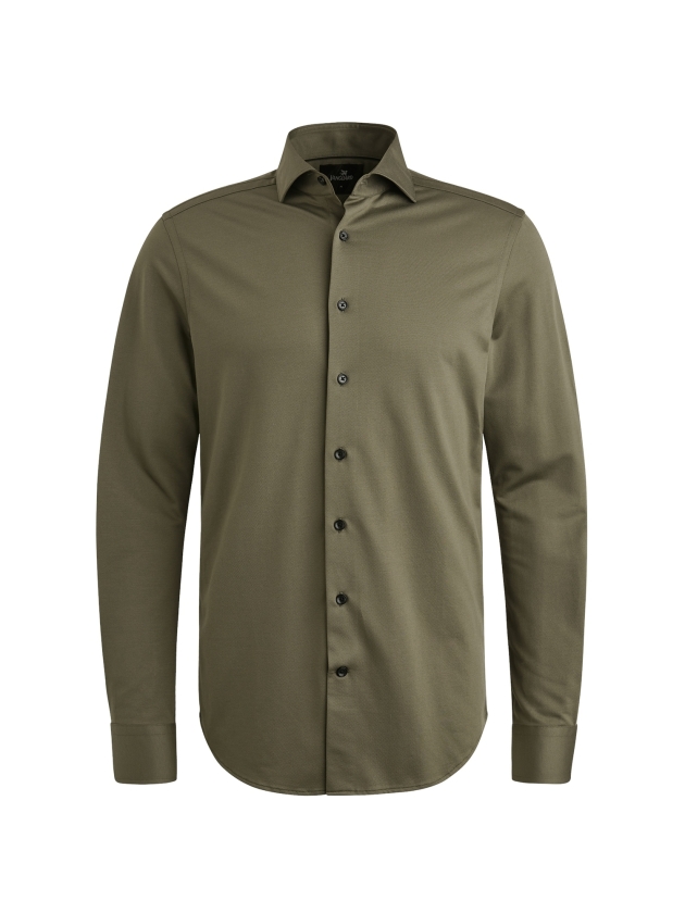 Vanguard LONG SLEEVE SHIRT Versatile Oxford 6497 Tea leaf