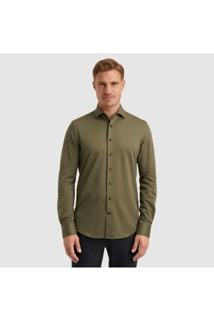 Vanguard LONG SLEEVE SHIRT Versatile Oxford 6497 Tea leaf